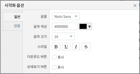 단일값 시각화 옵션 (1)