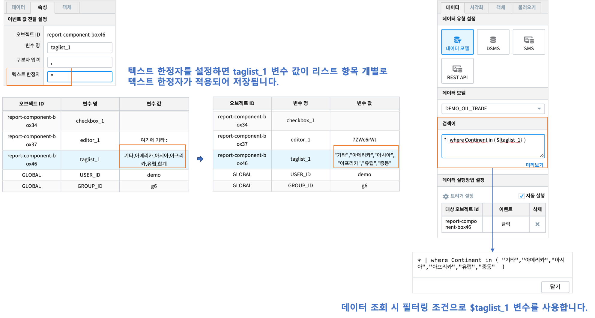 태그 목록의 사용 예시